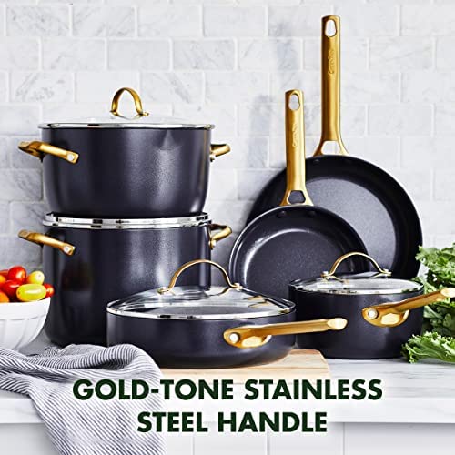 Model 2022 Delicate RD ROYDX 10-Piece Pots and Pans Set, Stainless